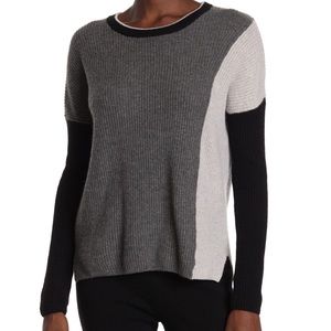 Amicale Cashmere Colorblock Sweater *NWT*